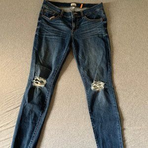Low Rise Skinny Sneak Peek Jeans
